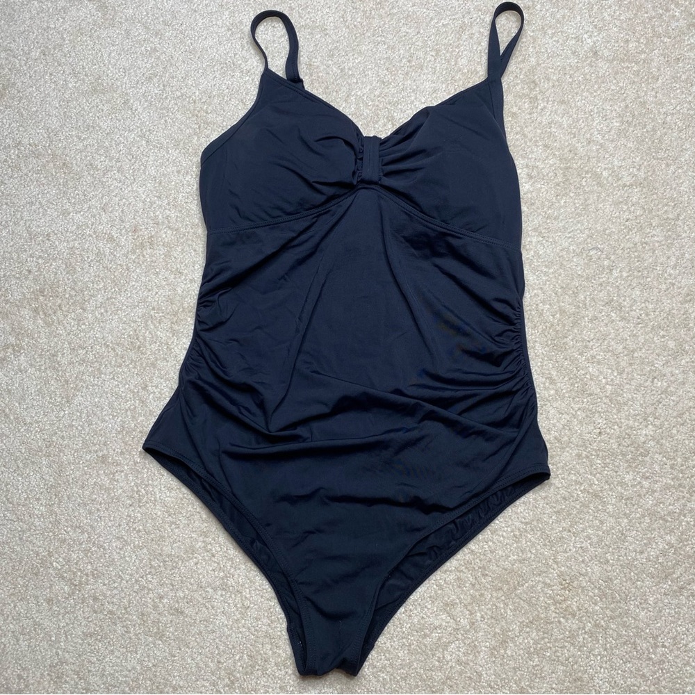 Noppies classic black maternity, one piece swimsuit, size medium/large